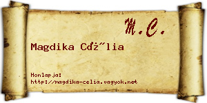 Magdika Célia névjegykártya
